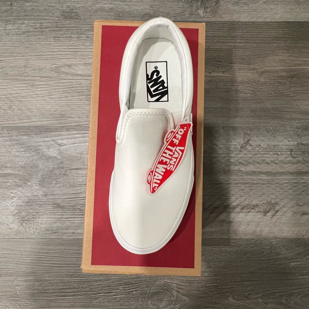 White Vans Slip-ons
